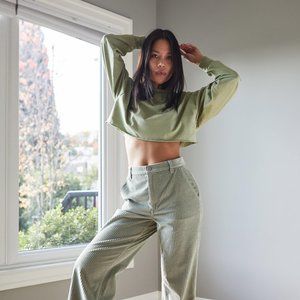 Aritzia TNA Tour cropped long sleeve